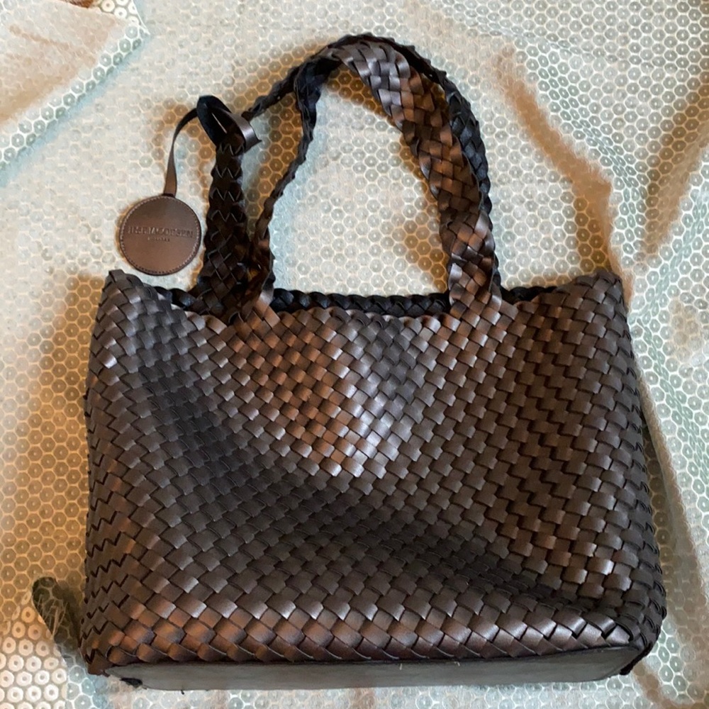 Black/ Pewter braided bag ( reversible)